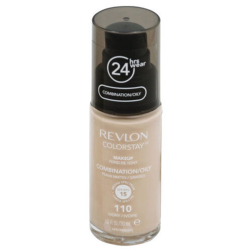 Revlon ColorStay Makeup, Combination/Oily, Ivory 110, Broad Spectrum SPF 15