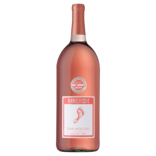 Barefoot Cellars Pink Moscato Wine 1.5L Bottle 