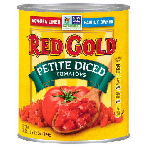 Red Gold Tomatoes, Diced, Petite