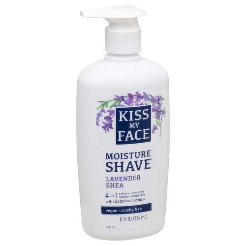 Kiss My Face Moisture Shave, Lavender Shea