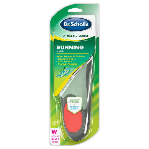 Dr Scholls Athletic Series Insoles, Running, Women's