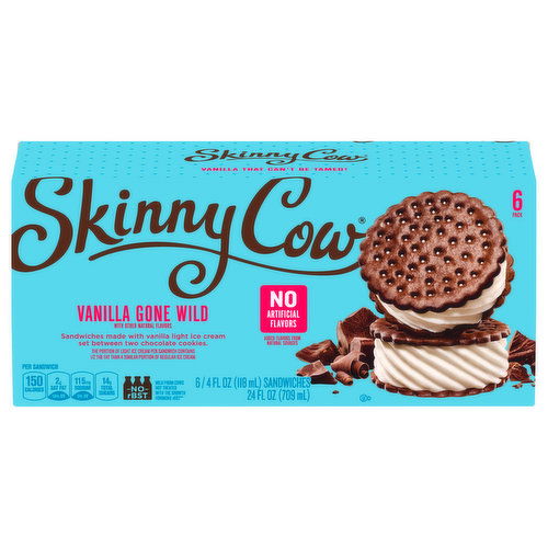 Skinny Cow Skinny Cow Vanilla Gone Wild Ice Cream Sandwiches