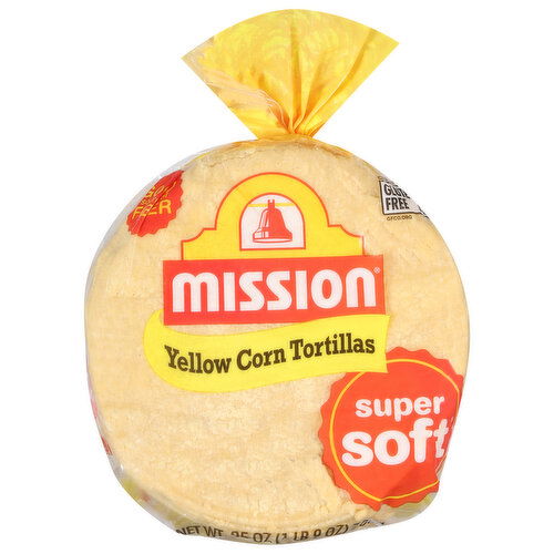 Mission Tortillas, Yellow Corn, Gluten Free, Super Soft