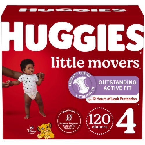 Huggies Little Movers Diapers, Disney Baby, 4 (22-37 lb)