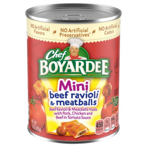 Chef Boyardee Beef Mini Ravioli & Meatballs