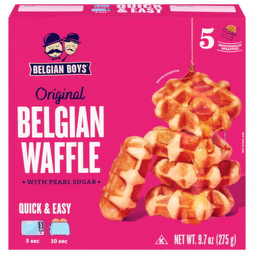 Belgian Boys Belgian Waffle, with Pearl Sugar, Original
