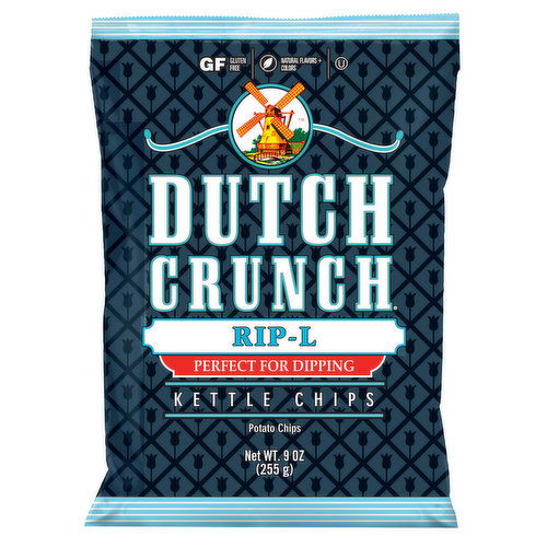 Old Dutch Foods Potato Chips, Kettle, Rip-L