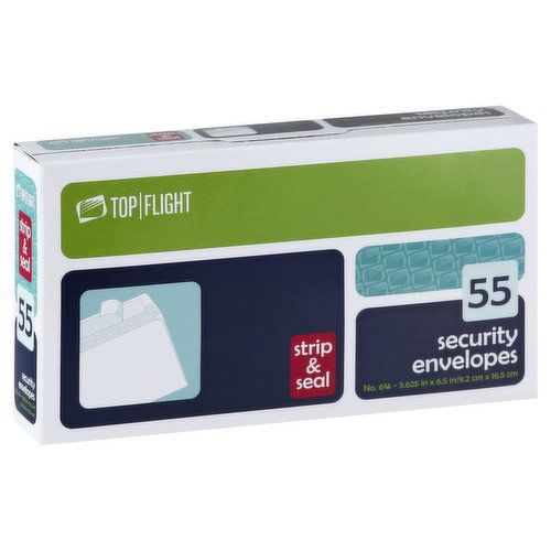 Top Flight Envelopes, Security, Strip & Seal