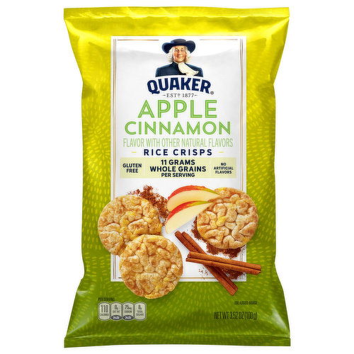 Quaker Rice Crisps, Apple Cinnamon