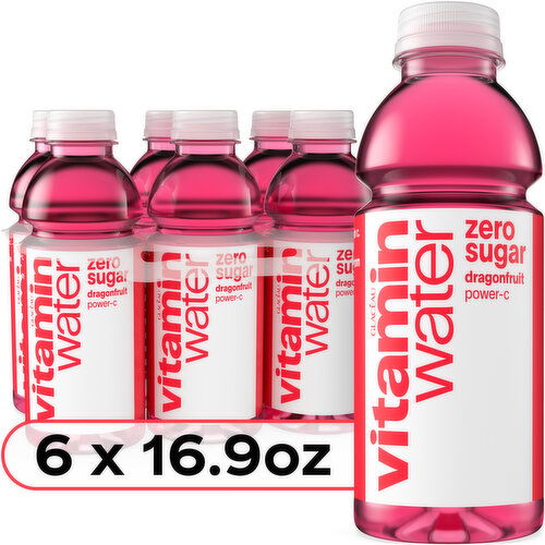 Vitaminwater Zero Sugar Power-C Dragonfruit Nutrient Enhanced Water Beverage