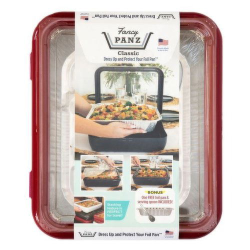 Fancy Panz Red Foil Pan Classic with Spoon