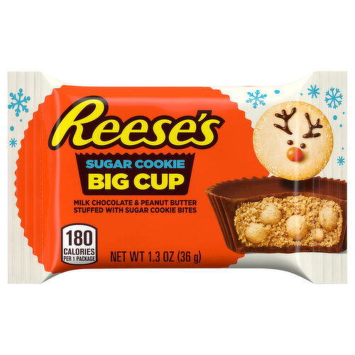 Reese's Sugar Cookie, Milk Chocolate & Peanut Butter, Big Cup