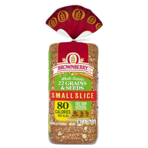 Brownberry Whole Grains 22 Grains & Seeds Small Slice Bread