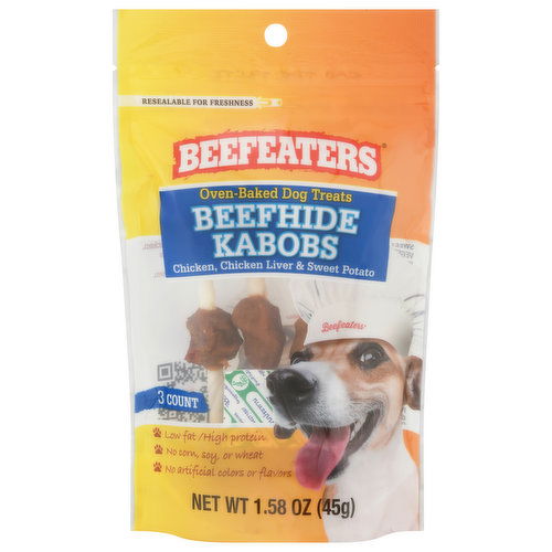 Beefeaters Dog Treats, Beefhide Kabobs