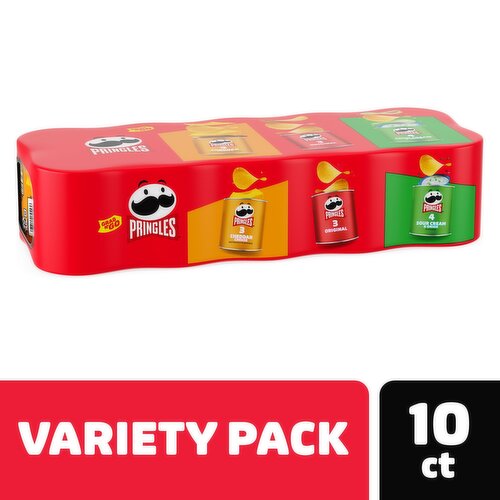 Pringles Potato Crisps Chips, Variety Pack, Grab N' Go Snack Pack