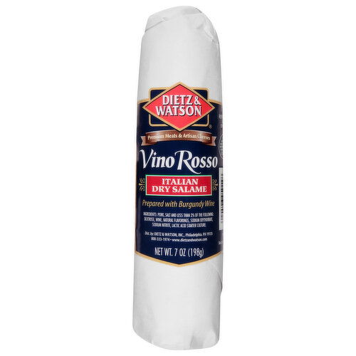 Dietz & Watson Salame, Vino Rosso