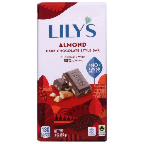 Lily's Dark Chocolate Style Almond Bar