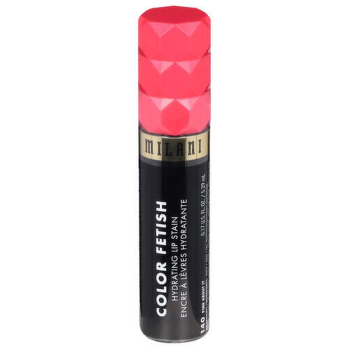 Milani Color Fetish Lip Stain, Hydrating, 140 Pink About It