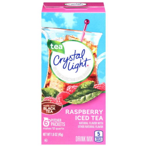 Crystal Light Raspberry Iced Tea Naturally Flavored Powdered Drink Mix