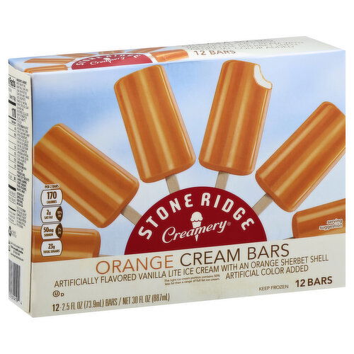 Stone Ridge Creamery Cream Bars, Orange