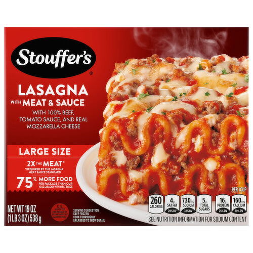 Stouffer's Lasagna, Large Size