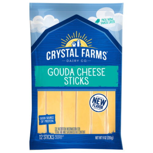 Crystal Farms Cheese Sticks, Gouda