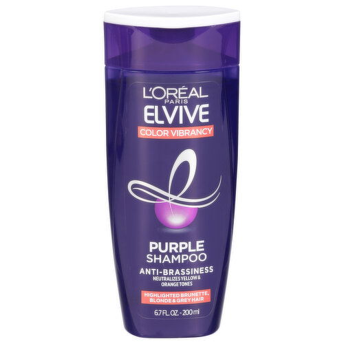 Elvive Shampoo, Purple, Color Vibrancy, Anti-Brassiness