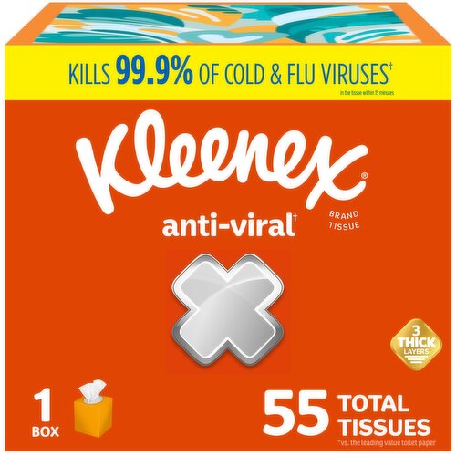 Kleenex Anti-Viral 3-Ply Anti-Viral Tissues