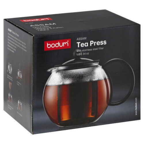 Bodum Assam Tea Press with Stainless Steel Filter, 34 Ounce