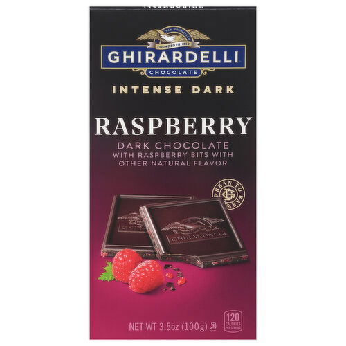 Ghirardelli Dark Chocolate, Raspberry, Intense Dark