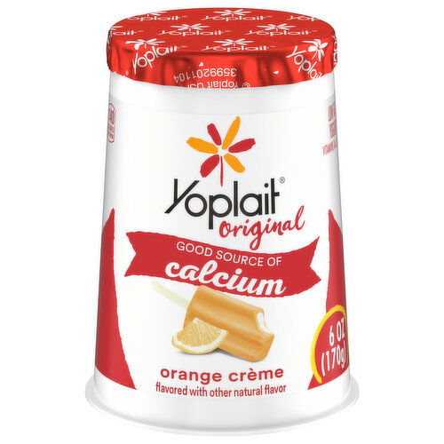 Yoplait Original Yogurt, Low Fat, Orange Creme