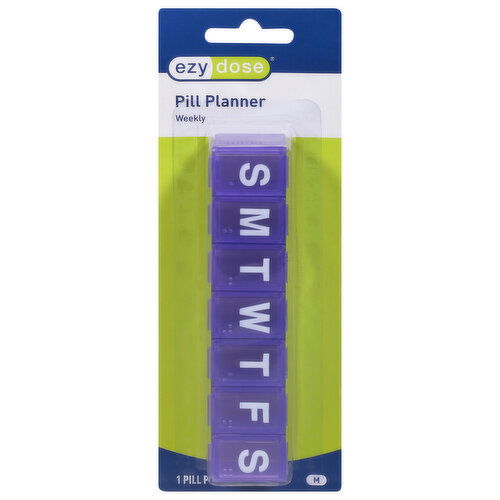 Ezy Dose Pill Planner, Weekly, M