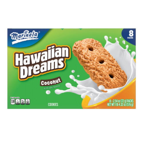 Marinela Caribenas Coconut Cookies, 8 packs, 20.32 oz