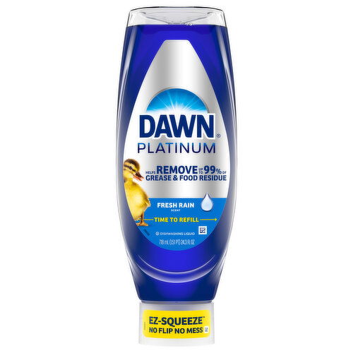 Dawn Platinum Dishwashing Liquid, Fresh Rain Scent