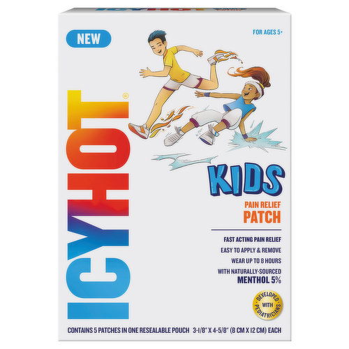 Icy Hot Pain Relief, Patch, Kids