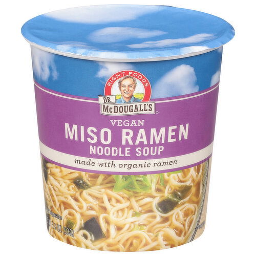 Dr. McDougall's Noodle Soup, Vegan, Miso Ramen