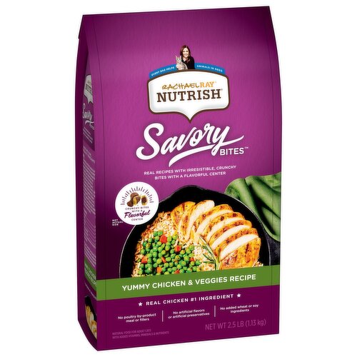 Rachael Ray Chicken and Veg Nutrish Savory Savory Bites Cat Food