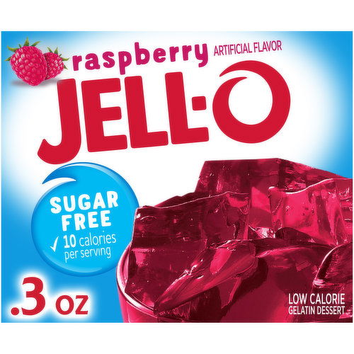 Jell-O Raspberry Sugar Free Gelatin Dessert Mix