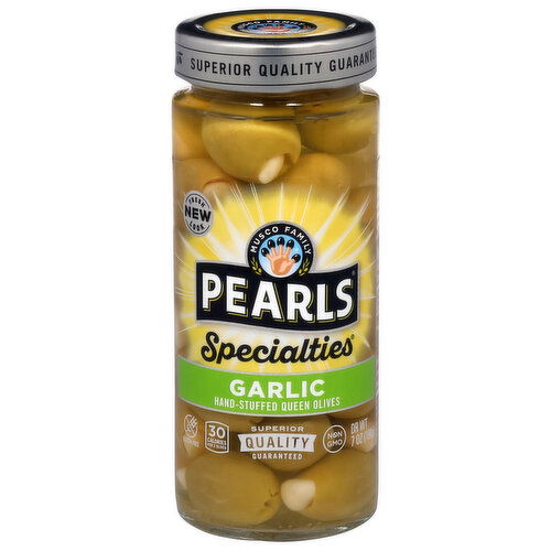 Pearls Garlic Queen Olives