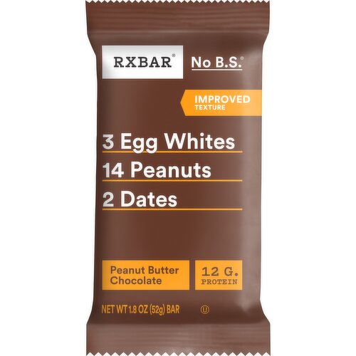 Rxbar Protein Bars, Peanut Butter Chocolate