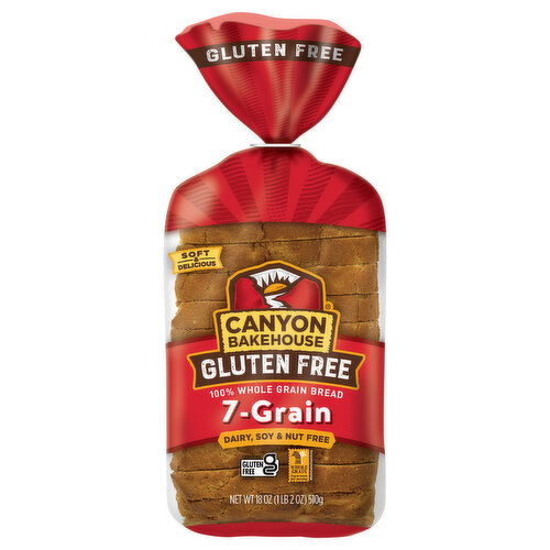 Canyon Bakehouse Bread, Gluten Free, 7-Grain