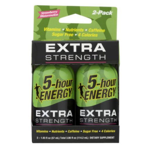 5-Hour Energy Extra Strength Strawberry Watermellon 2 Pack