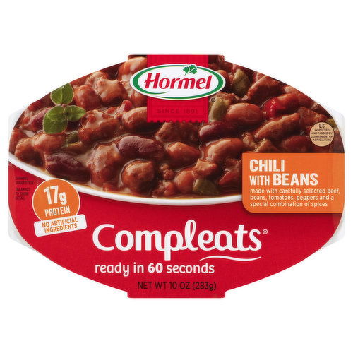 Hormel Compleats Chili, with Beans