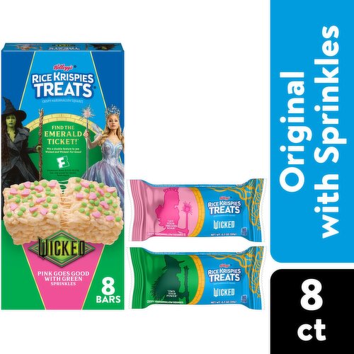 Rice Krispies Treats Crispy Marshmallow Squares, Sonic and Shadow Sprinkles