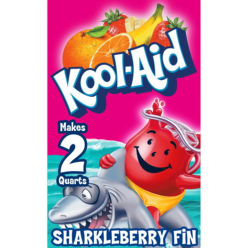 Kool-Aid Unsweetened Sharkleberry Fin Strawberry Orange Punch Artificially Flavored Powdered Soft Drink Mix