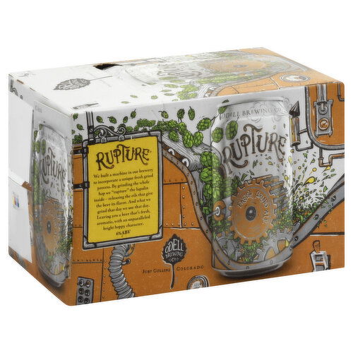 Odell Brewing Beer, Fresh Grind Ale, Rupture