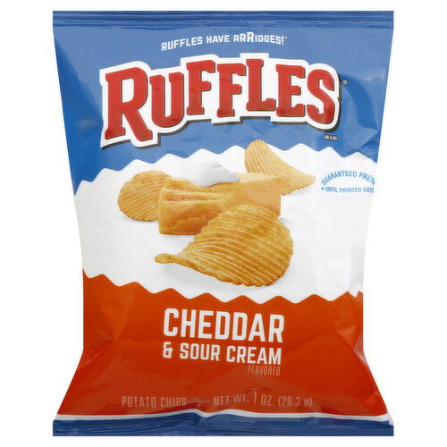 Ruffles Potato Chips, Cheddar & Sour Cream
