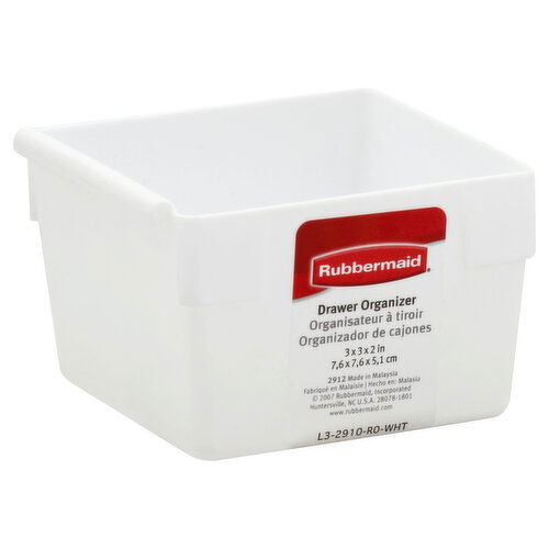 Rubbermaid Drawer Organizer, White