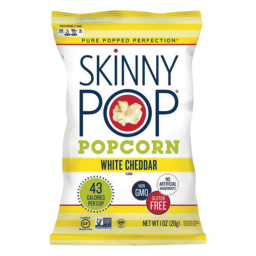 SkinnyPop Popcorn, White Cheddar Flavor