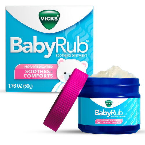 Vicks Soothing Baby Care BabyRub, Non-Medicated Soothing Chest Rub Ointment